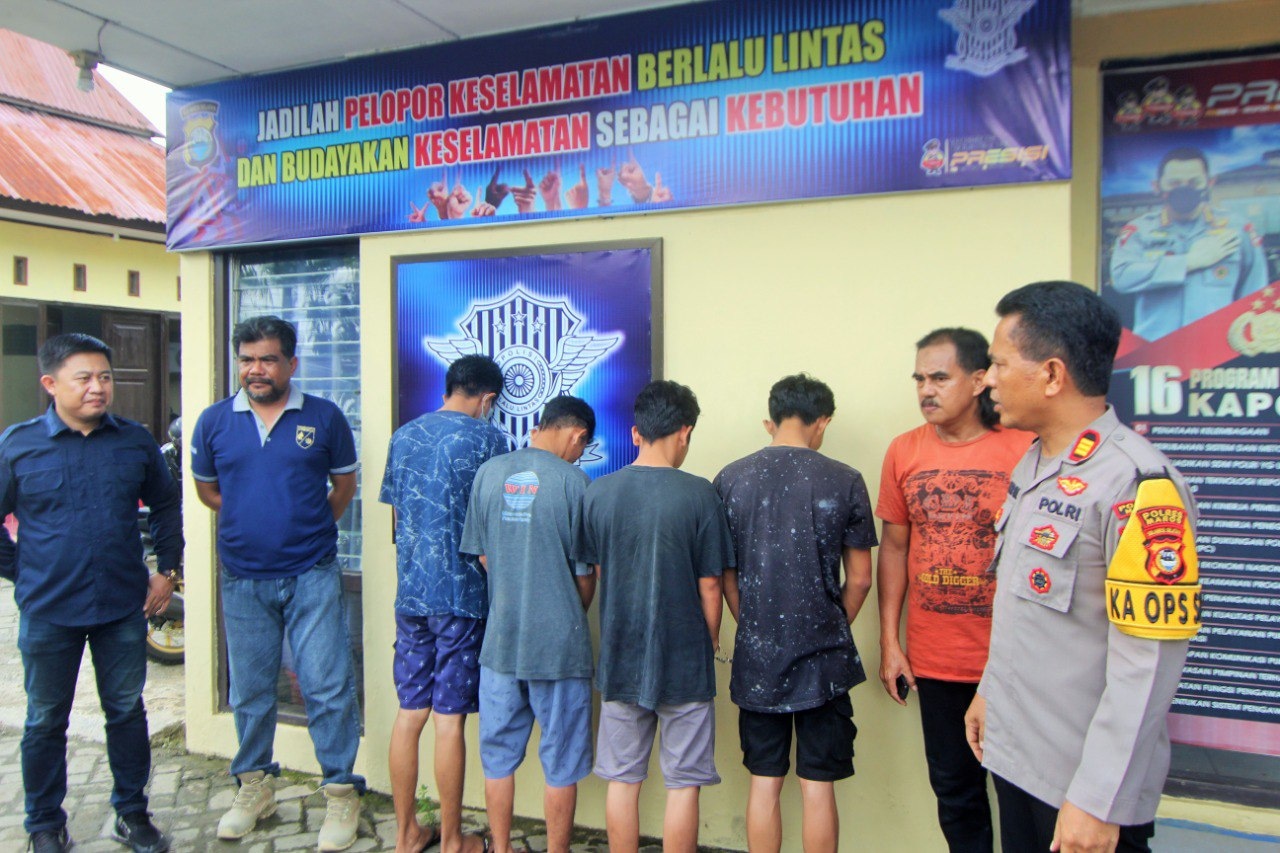 Rugikan Perusahaan Hingga 1,4 Miliar, Polsek Lau Bekuk Kelompok Pencuri Besi